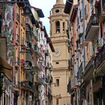Alley in the old town of Pamplona